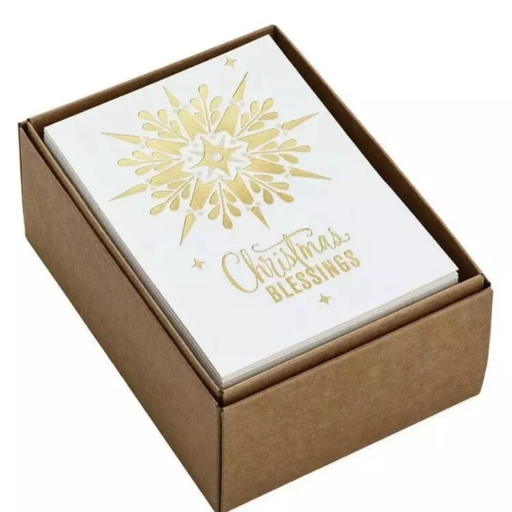 Hallmark Religious Boxed Christmas Cards Faith Assortment, Gold Foil Brand New